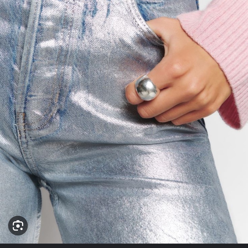 Reformation coated jeans